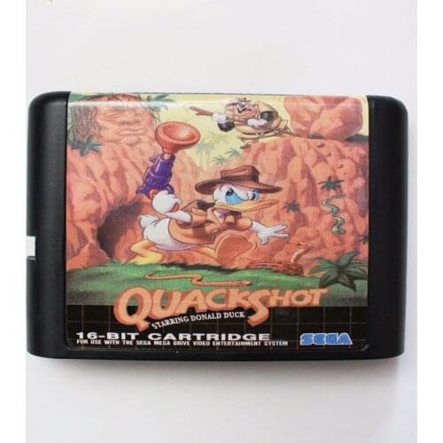 Quack Shot 16 bit SEGA MD Game Card For Sega Mega Drive For Genesis