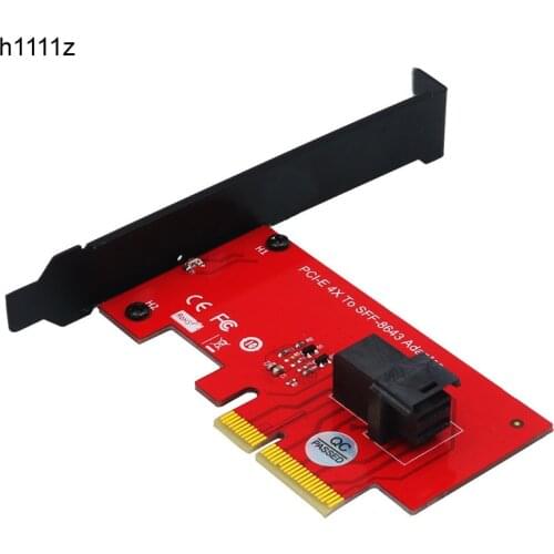 Riser PCIE SFF-8643 U.2 Adapter Expansion Card SFF-8643 U2 PCI E Converter SFF 8643 PCI-E 4.0 X4 Riser Card for U2 PCIe NVMe SSD