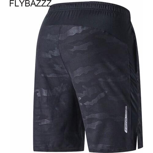 Plus Size Running Sport Mens Quick Dry Shorts Elastic Pocket Training Fitness Soccer Jersey Sportswear Basketball Loose Shorts