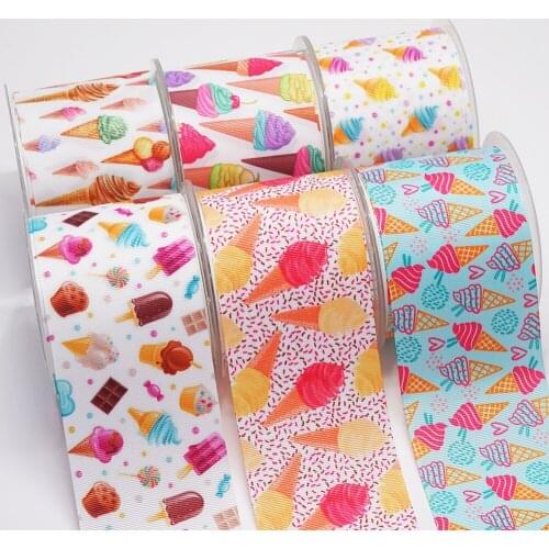 DIY Handmade Materials Printed Grosgrain Ribbon 50 Yard Per Size 54368