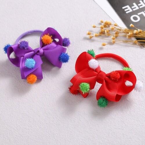 Christmas Nylon Headband Halloween Hair Band for Girls Baby Colorful Bowknot Headwear Kid Children Hair Accessories Gifts