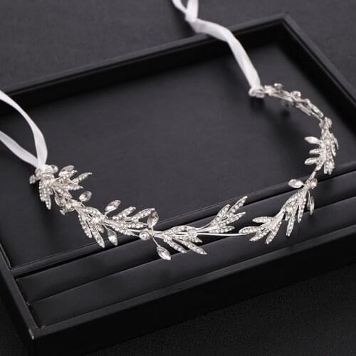 Silver color Rhinestone Crystal Crown Headband taira Bridal Headpiece Wedding Headband Hair Accessories Women Head Hair Jewelry