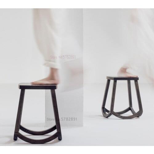 Simple And Stylish Nordic Japanese Style Solid Wood Shoe Bench Porch Wear Shoe Bench Bench Side Table