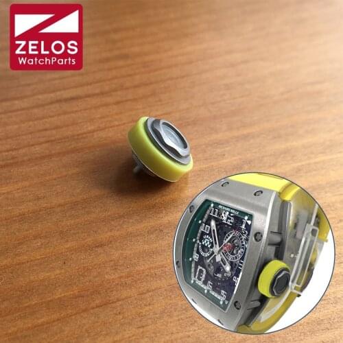 Steel waterproof crown for Richard Mille RM 010 48mm automatic watch