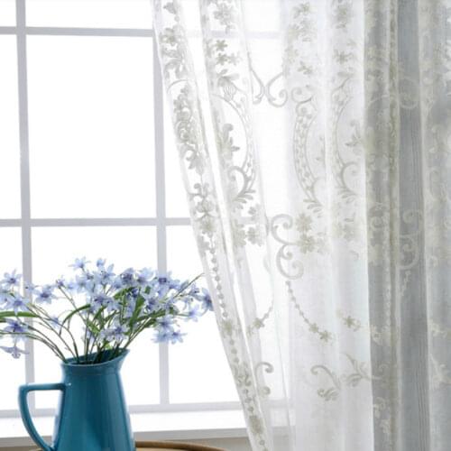 Tulle for The Living Room Curtains Kitchen Curtain on The Window Bedroom Blackout Fabric Yarn Hall Luxury Full Bedrooms Garland