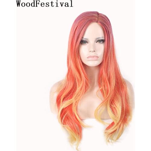 WoodFestival Colored Wigs