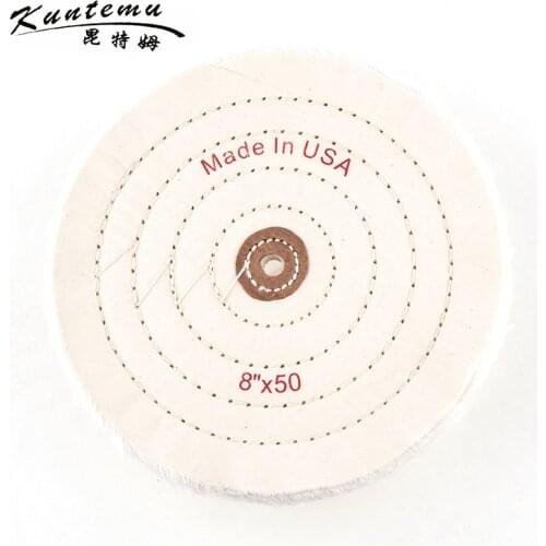 10PCS 8"*50 Cotton Polishing Wheel For Metal Polishing