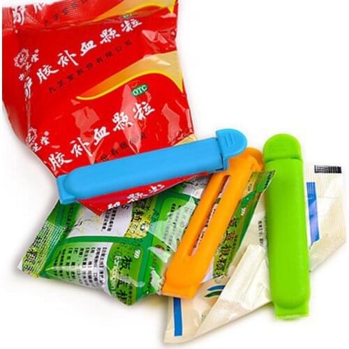 5Pcs/set Plastic Bag Sealer Snack Fresh Food Storage Bag Clips Kitchen Tool Accessories Mini Sealing Clamp Food Clip Hot Sales