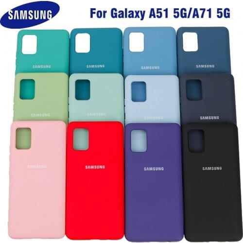 For Samsung Galaxy A51 5G A71 5G Case High Quality Soft Silicone Cover Galaxy a71 5G a51 5G Protective Shell With Logo&Button