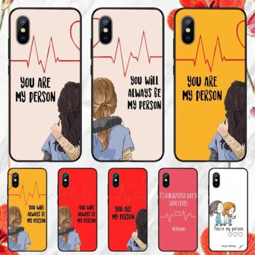 Greys Anatomy You're My Person color Phone Case for iPhone 11 12 pro XS MAX 8 7 6 6S Plus X 5S SE 2020 XR mini Funda