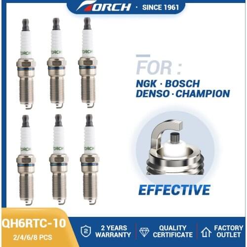 Hot Sale Automobiles Ignition Original Spark Plug Torch QH6RTC-10 Champion RE7YCC Denso T16VRU10 NGK TR5A-10 Bosch HR8MCV