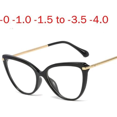 Finished Cat Optical Glasses Frames With Myopia Lens For Women Sun Photochromism Eyeglasses Diopter Goggles UV400 NX