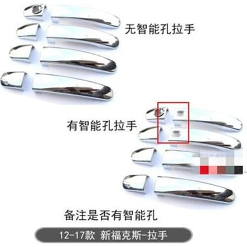 ABS Chrome Door Handle Bowl Door handle Protective covering Cover Trim Car-styling for ford focus 2012 2013 2014 2015 2016 2017