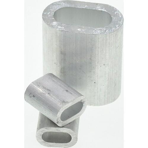 M1.5-12 Diameter Wire Rope Aluminum alloy Sleeves Clip Fittings Loop Cable Crimps Ferrule Stop Wire Rope Cable