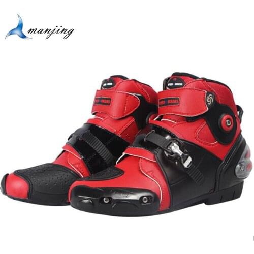 Motorcycle boots Riding shoes short ankel Protector Breathable 3 Colors