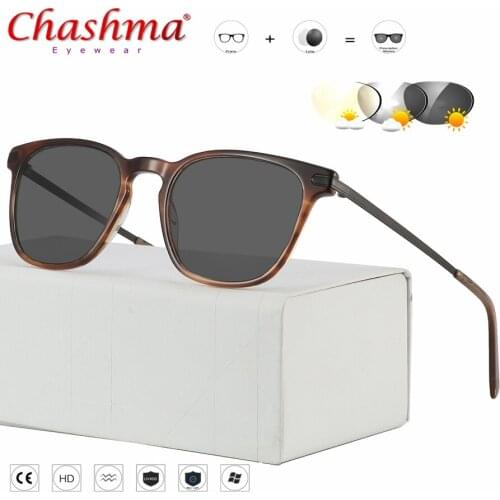 Myopia Sunglasses Photochromic Finished Men Women Myopia Eyeglasses Frame with color lens Sun glasses Myopia Eyewear -1.0 -1.5
