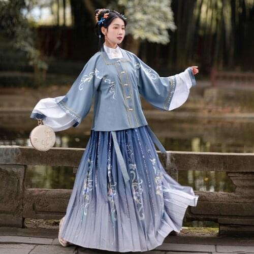 NEW Chinese Traditional Hanfu Costume Women Ming Princess Stage Dance Dress Elegance Lady Fantasia Cosplay Carnival Party Outfit