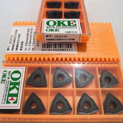OKE WNMG080404-OPM OC2115/WNMG080408-OPM OC2115/WNMG080412-OPM OC2115 WNMG431 WNMG432 WNMG433 CNC carbide inserts 10PCS/BOX