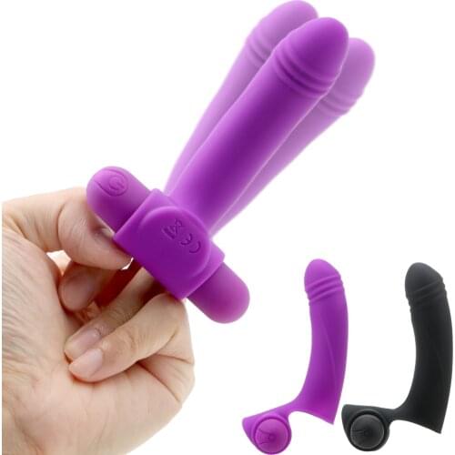 OLO Masturbator Sex Toy for Women Finger Sleeve Vibrator Clitoris Stimulator Vaginal Massager with 10 Vibration Vibrators