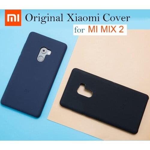 Original Xiaomi Mi MIX 2 Silicone Case Mi Mix2 Back Cover MiMix2 Black xiaomi mi mix2 Snapdragon 835 case cover 5.99 inch