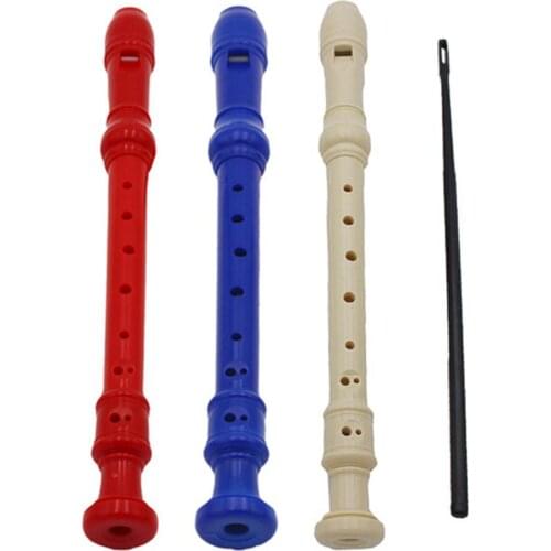 8-Hole Plastic Clarinet Soprano Recorder Kids Beginners Flutes Musical Instrument