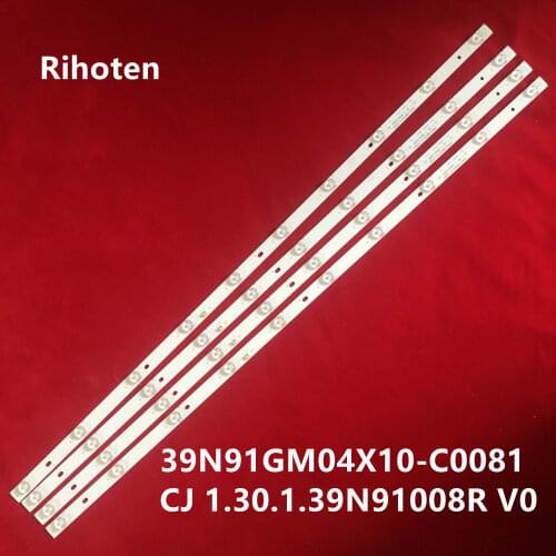 LED Backlight strip For 39N91GM04X10-C0081 CJ 1.30.1.39N91008R V0 4pcs