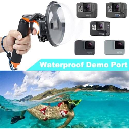 Go Pro Hero7 Hero5 diving Mask waterproof Dome Port for GoPro Hero 5 hero6 Hero7 Lens Dome Waterproof Case Camera Accessories
