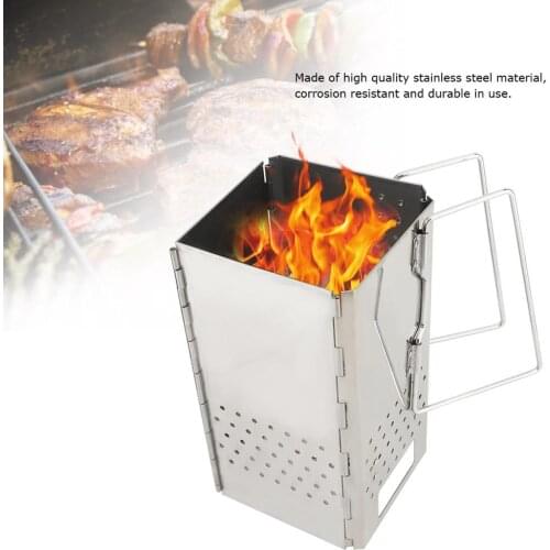 High Quality Stainless Steel Folding Design BBQ Outdoor Thick Charcoal Stove Firing Oven Grill Corrosion Resistant and Durable