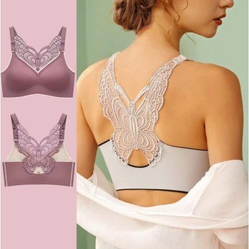 Plus Size Bras For Women Seamless Women Bra 3XL Large Size Bralette Beauty Back Butterfly Push Up Bra Wireless Underwear
