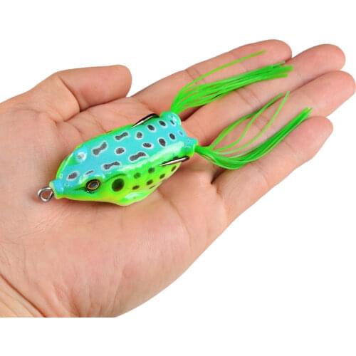 5.5CM/12.5 1pcs Fishing Lures Soft Frog Bait Artificial Make Quality Professional Fishing Tackle Swimbait With Hooks