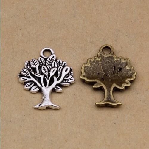 100pcs Vintage Big Tree Charms Jewelry Making For Bracelet/necklace/bags/apparel/Shoes Decoration Fashion DIY Jewelry Accessorie