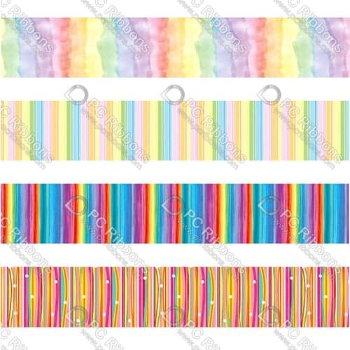 16-75MM New Design Symphony Printed Grosgrain Polyester Ribbon 50 Yards Gift Wrapping Diy Bows Wedding Drections Ribbons