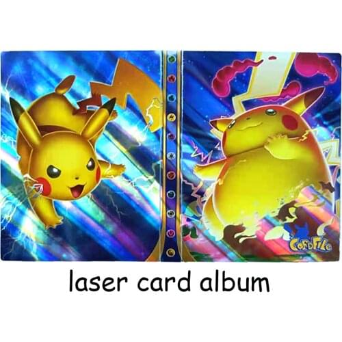 2021 Latest Laser Style 240 Pokemon Albums Collection of This Card Notebook Cartoon Game Toys Childrens Gifts