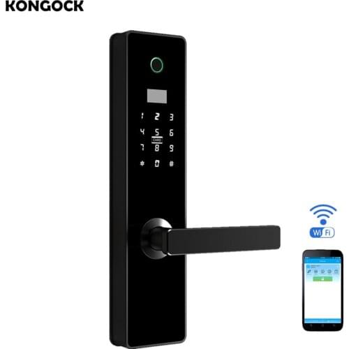 Bluetooth APP control door lock, keyless fingerprint digital code electronic card access smart lock for Home hotel office