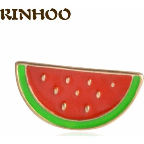 RINHOO Cute Watermelon Brooches For Women Fruit Brooch Lapel Pin Fashion Party Jewelry Badges Backpacks Accessories