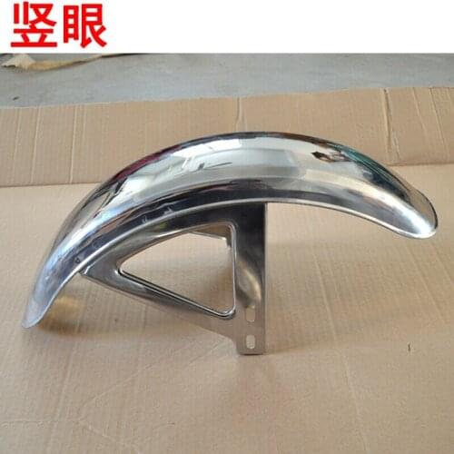 Electric Vehicle Mudguard Front Wheel Mudguard Waterproof Board Thickened Stainless Steel Front Mud Tile Thickened Vertical Hole