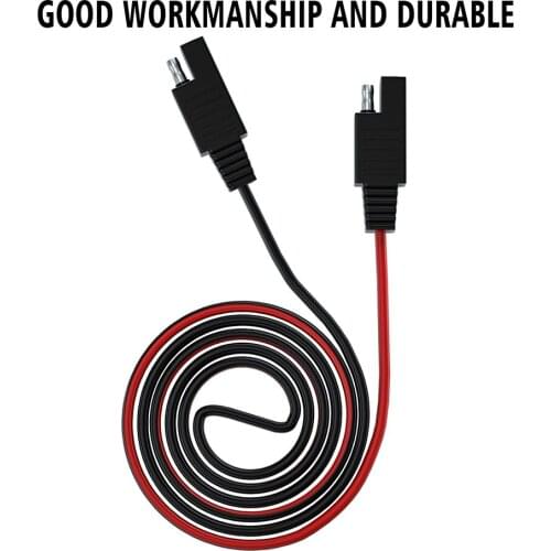 CS-1423B1 Motorbike Dual Port 1m Quick Disconnect Wire Battery SAE Connector Socket Cable Motorcycle Electronics Accessories