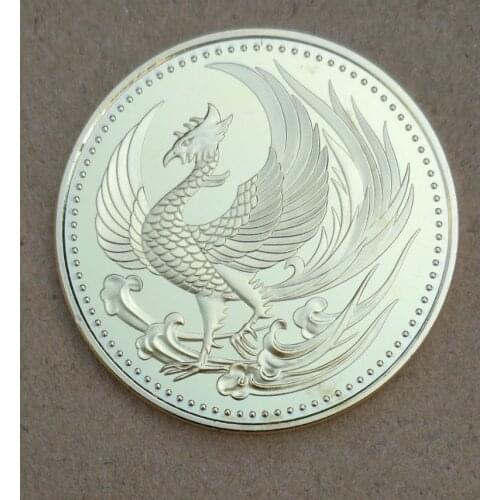 Phoenix Chrysanthemum Japan Asia Tokyo Plated Coin Commemorative Coin Badge Medal Collection Best Gift