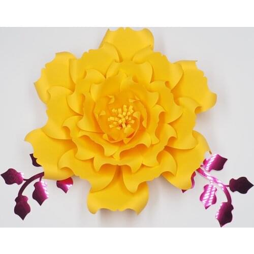 Giant Paper Flowers Leave Special Events Office Spaces Music Festivals Retail Stores Galleries Fashion and Trade Shows Nurseries