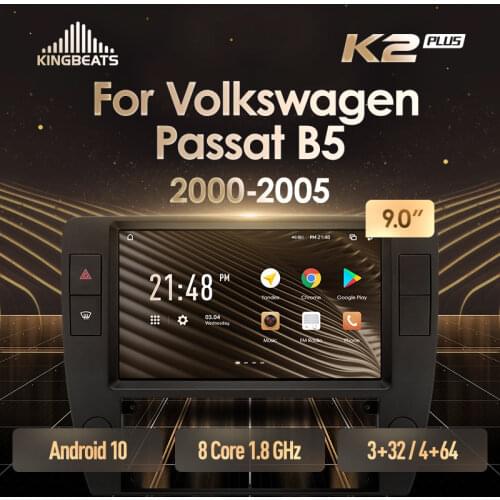 KingBeats Android Octa-Core head unit HU 4G in Dash Car Radio Multimedia Video Player Navigation GPS For Volkswagen Passat B5 2000 - 2005 no dvd 2 din Double Din Android Car Stereo 2din