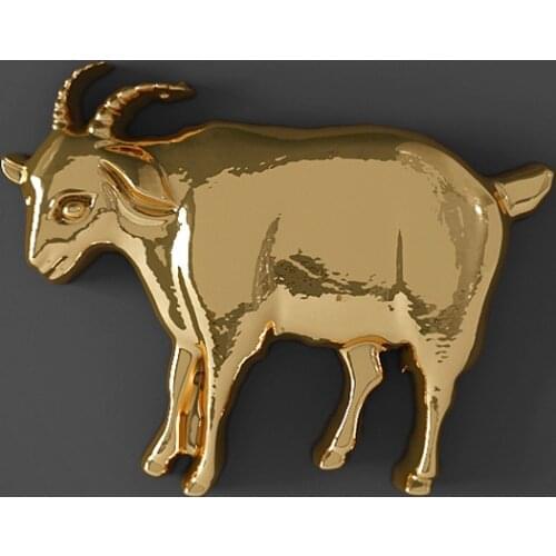 Goat 3D Model Relief for CNC Router 3D Printer Artcam Aspire in STL file format Bas Relief