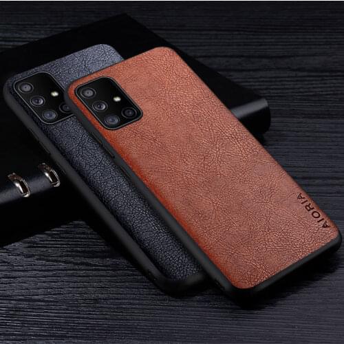 Leather Case For Samsung Galaxy A51 A71 4G 5G Luxury Style Retro Litchi PU Material Soft TPU Cover for samsung A51 A71 case