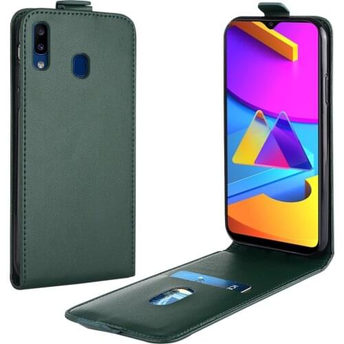 Flip Up and Down Leather Case for Samsung Galaxy A20 Case SM-A205F A205F-DS 6.4''Vertical Cover for Galaxy A 20 Case Phone Bag