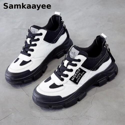 Size 35-40 Womens Sneakers Spring Autumn Femmes Vulcanize Shoes Mesh Lace-Up Chaussures Breathable Tennis Mujer Zapatos Y41