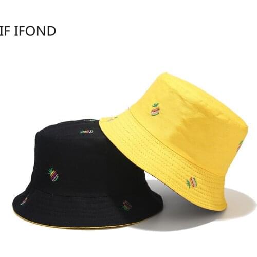 Summer Reversible Bucket Hats For Women Men Street Printed Hip Hop Fisherman Hat Panama Bob Hat