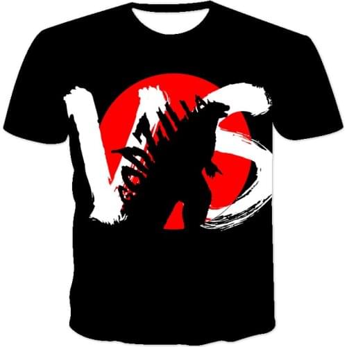 2021 Summer 3d Color Print Movie Monster Series T-Shirt Unisex Breathable Short Sleeve Round Neck Pullover Xxs-6xl Oversized