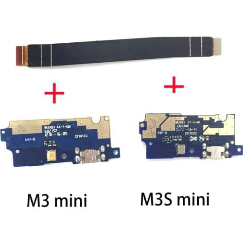 1pcs power volume Micro USB Charging Dock Charging PCB Board Flex Main board motherboard Cable For Meizu M3 mini M3S mini