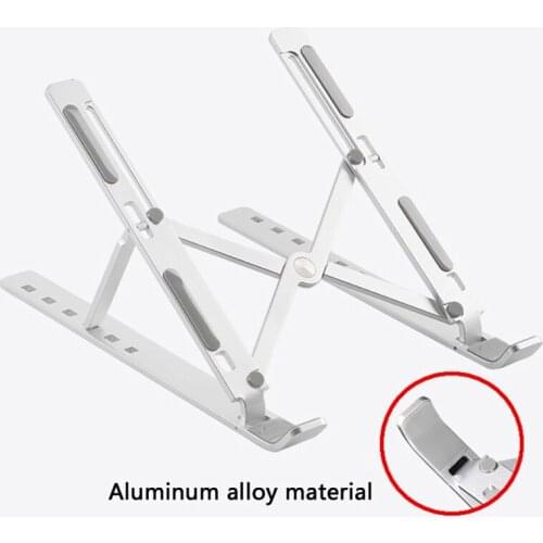 Metal Adjustable Foldable Laptop Tablet PC Stand Holder Portable Slim Notebook Computer Base for Macbook HUAWEI LENOVO DELL HP