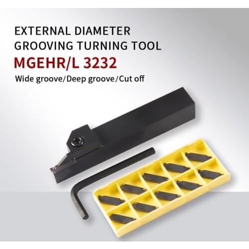 MGEHR/L MGEHR3232 -2/2.5/3/4/5/6 CNC Grooving tool holder for MGMN200/300/400/500/600 Carbide insert Lathe Turning Tool Holder