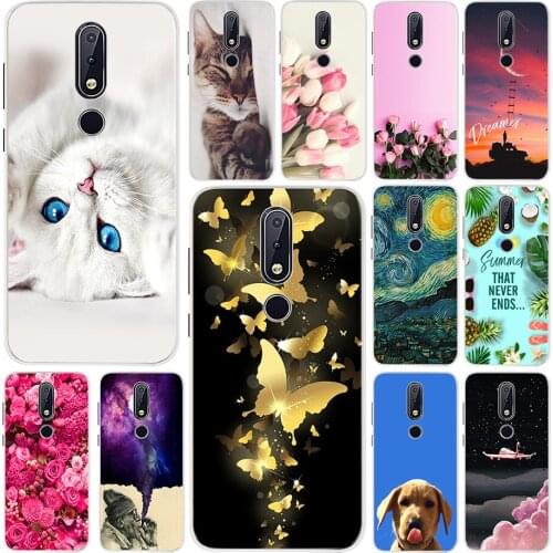 Cute Rubber Case For Nokia 7 2018 7.1 TA-1085 TA-1095 Silicone 3D Printing Patterned TPU Soft Cover For Nokia 7.1 2018 Case Capa